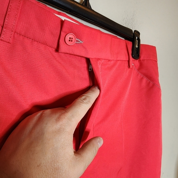 Stromberg Hot Pink High Wicking Golf Pants. Men's size 36×33. - Picture 3 of 15